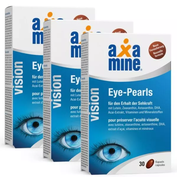 Axamine Vision Eye-Pearls 3 x 30 Kapseln